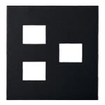 WNS6073B｜SO-STYLE プレート3コ用(2+1)(マットブラック) 3コ用