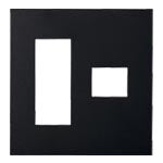 WNS6074B｜SO-STYLE プレート4コ用(3+1)(マットブラック) 4コ用