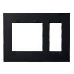 WNS6503B｜SO-STYLE プレート(2連接穴+3コ用)(マットブラック) 2連接穴+3コ用