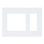 WNS6503W｜SO-STYLE プレート(2連接穴+3コ用)(マットホワイト) 2連接穴+3コ用