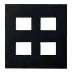 WNS6704B｜SO-STYLE 簡易耐火プレート4コ用(2+2)(マットブラック) 4コ(2+2)用