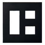 WNS6705B｜SO-STYLE 簡易耐火プレート5コ用(3+2)(マットブラック) 5コ(3+2)用