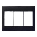 WTA7103BK｜アドバンス スイッチプレート 3連用(マットブラック)