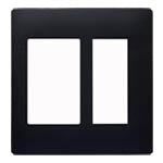 WTA7312BK｜アドバンス 簡易耐火スイッチ+コンセントプレート 2連用(マットブラック)