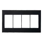 WTA8104B｜アドバンス セレクトスイッチプレート 4連用(マットブラック) 