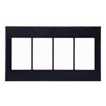 WTA8342B｜アドバンス 簡易耐火セレクトスイッチプレート 4連用(マットブラック)