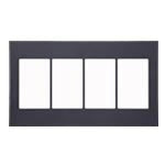 WTA8342H｜アドバンス 簡易耐火セレクトスイッチプレート 4連用(マットグレー)