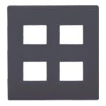 WTL7004HK｜アドバンスコンセントプレート4コ用(2+2)(マットグレー)