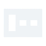 WTL7775WK｜アドバンス簡易耐火コンセントプレート5コ用(3+1+1)(マットホワイト)