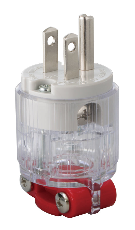 ME2591XXR｜医用接地プラグ 15A 125V (グリップ:赤)