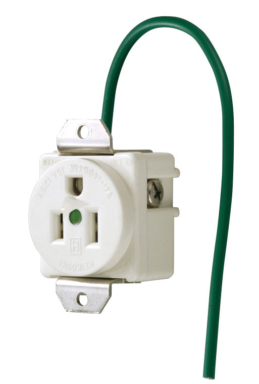 ME2853｜医用接地埋込コンセント 15A 125V 5-15R UL/CSA