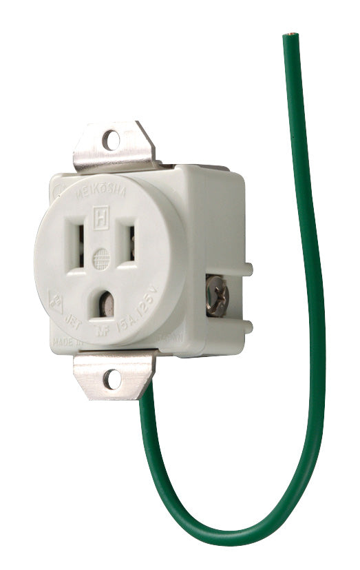ME2853T1｜医用接地埋込コンセント 白 15A 125V 機器用