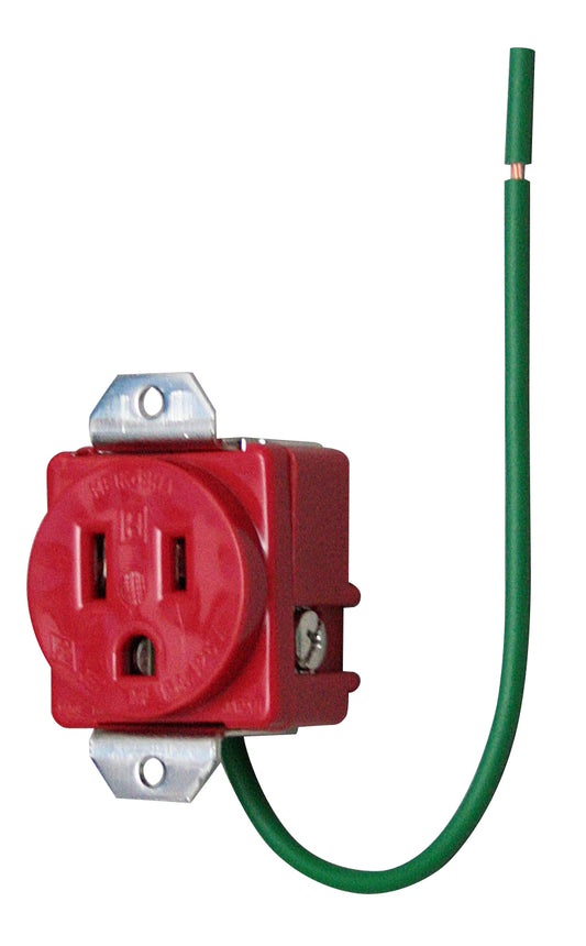 ME2853T1R｜医用接地埋込コンセント 赤 15A 125V 機器用