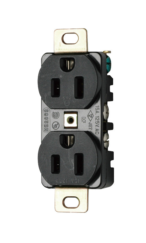 ME2869｜接地埋込Wコンセント UL/CSA 15A 125V 5-15R