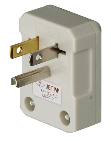 ME7017｜15A 125V 接地L形プラグ 15A 125V (丸形コード用)