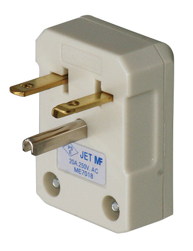 ME7018｜20A 250V 接地L形プラグ 20A 250V (丸形コード用)