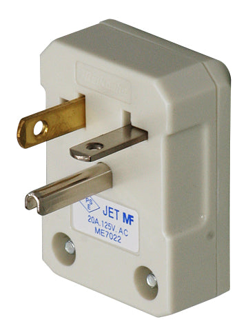 ME7022｜20A 125V 接地L形プラグ 20A 125V (丸形コード用)