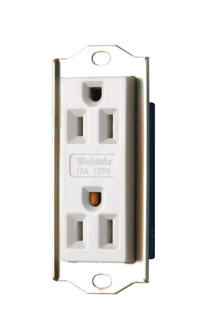ME8598｜UL/CSA ML接地Wコンセント 15A 125V 5-15R
