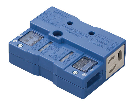 ME8612｜アクセスフロア用コンセントII型 20A 125V 2個口 青