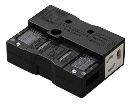 ME8612B｜アクセスフロア用コンセントII型 20A 125V 2個口 黒