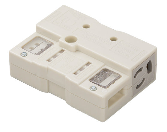 ME8612W｜アクセスフロア用コンセントII型 20A 125V 2個口 白