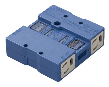 ME8614｜アクセスフロア用コンセントII型 20A 125V 4個口 青(標準)