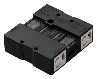 ME8614B｜アクセスフロア用コンセントII型 20A 125V 4個口 黒
