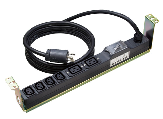 ME8713TA3｜横取付200Vコンセント VCT3m 16A 250V 19インチラック用