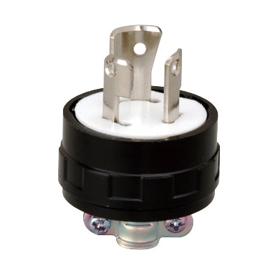 MH2572｜接地2P15A引掛プラグ(黒) 15A 125V