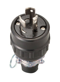 MH2583｜20A引掛ゴムプラグ 防水兼用 3P 20A 250V