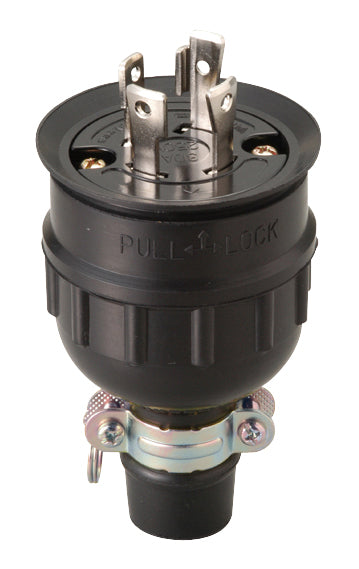 MH2594｜接地3P 30A 引掛防水プラグ 30A 250V (L15-30P準拠)