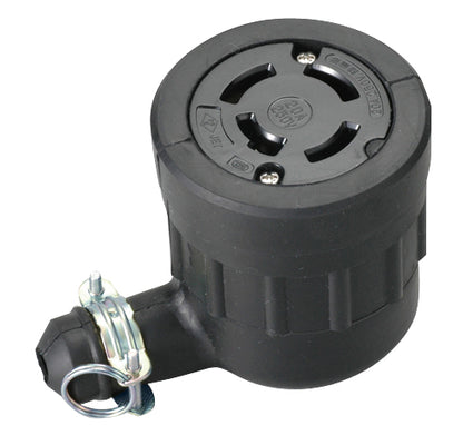 MH2668｜L形引掛ゴムコネクタ ボデー 接地3P 20A 250V