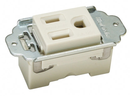 ML1214T14W｜機器用ML接地コンセント 15A 125V P:53 M3