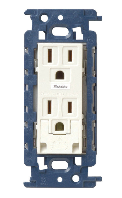 ML1259W-C｜接地Wコンセント(カセット) 15A 125V ML カバー・ET付
