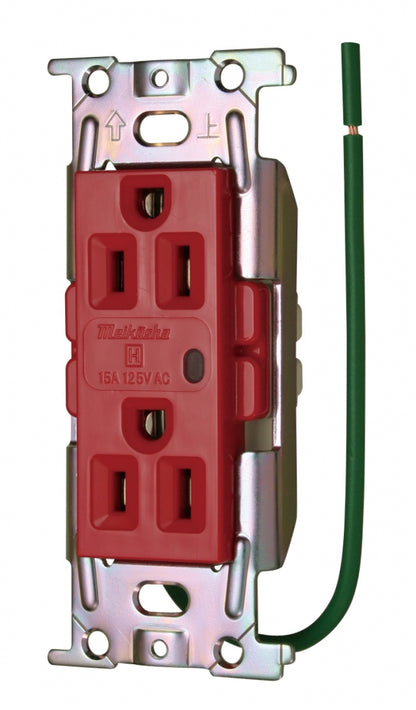 ML1272T4R｜ML医用接地埋込WコンC形 15A 125V 表示ランプ付 赤 Sタイプ