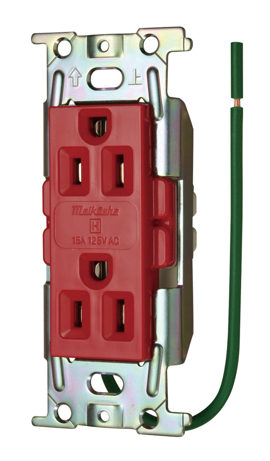 ML1282T4R｜ML医用接地埋込WコンC形 15A 125V 赤 Sタイプ