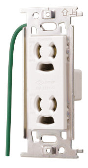 ML1283WW-1｜ML抜止接地Wコン 白 15A 125V 接地リード線付