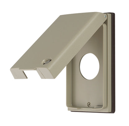 ML1690-K｜MLキー付防滴プレート 1コ用コンセントφ35.6