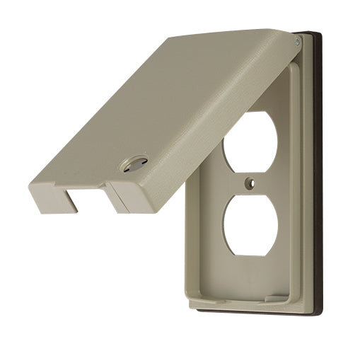 ML1692-K｜MLキー付防滴プレート ダブルコンセント用