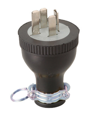 MP2537｜接地3P 15A ゴムプラグ 15A 250V