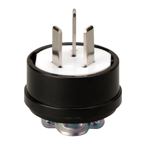 MP7001｜3P 20A プラグ(黒) 20A 250V (グリップ付)