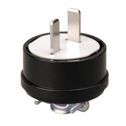 MP7002｜2P 20A プラグ(黒) 20A 250V (グリップ付)