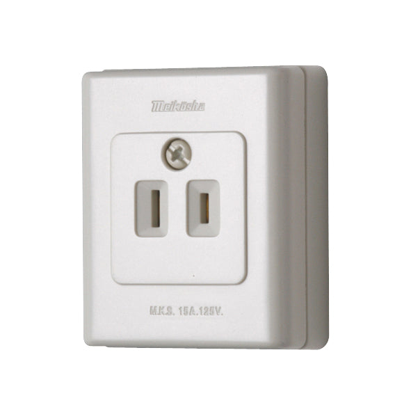 MR2755｜エレガントコンセント 15A 125V (送り端子付)