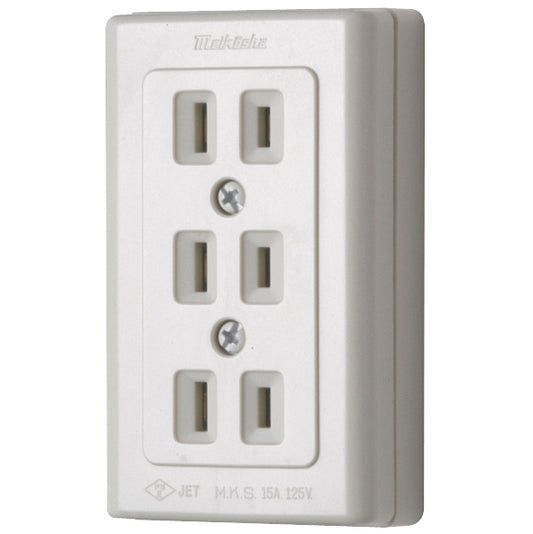 MR2776｜エレガントトリプルコンセント 15A 125V (送り端子付)