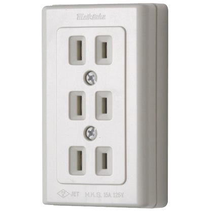 MR2776｜エレガントトリプルコンセント 15A 125V (送り端子付)