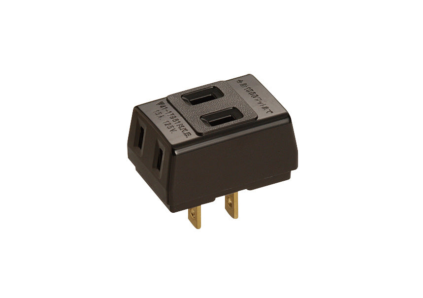 MR2965B｜15A トリプルタップ(黒) 15A 125V