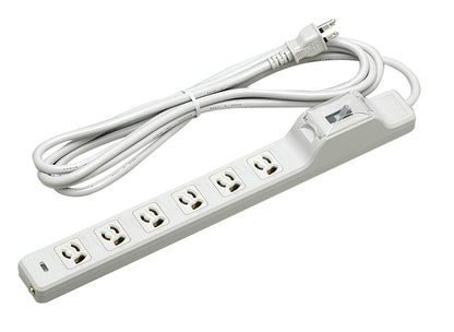 MR7634TJ3｜OA用抜止接地タップ(6個口) 15A 125V 15A漏電ブレーカ付 VCTF3m 接地プラグ付