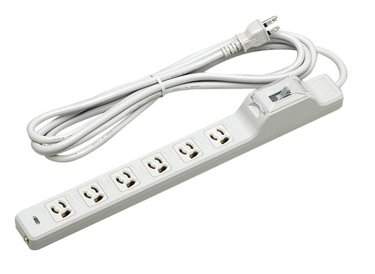 MR7634TJ3｜OA用抜止接地タップ(6個口) 15A 125V 15A漏電ブレーカ付 VCTF3m 接地プラグ付