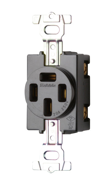 MU2821｜接地3P 20A 埋込コンセント 20A 250V (黒)