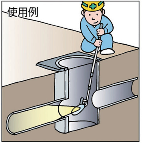 3374998｜STS ライト付点検ミラー3型